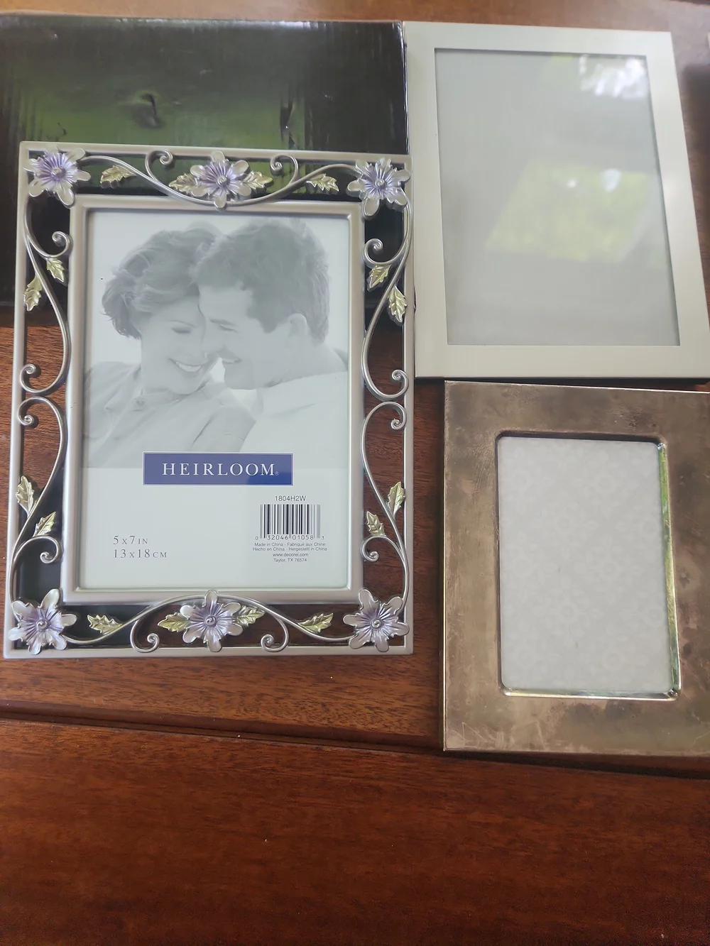 Decorative Floral Silver Photo Frame +4  OtherSilverPlated Frames
